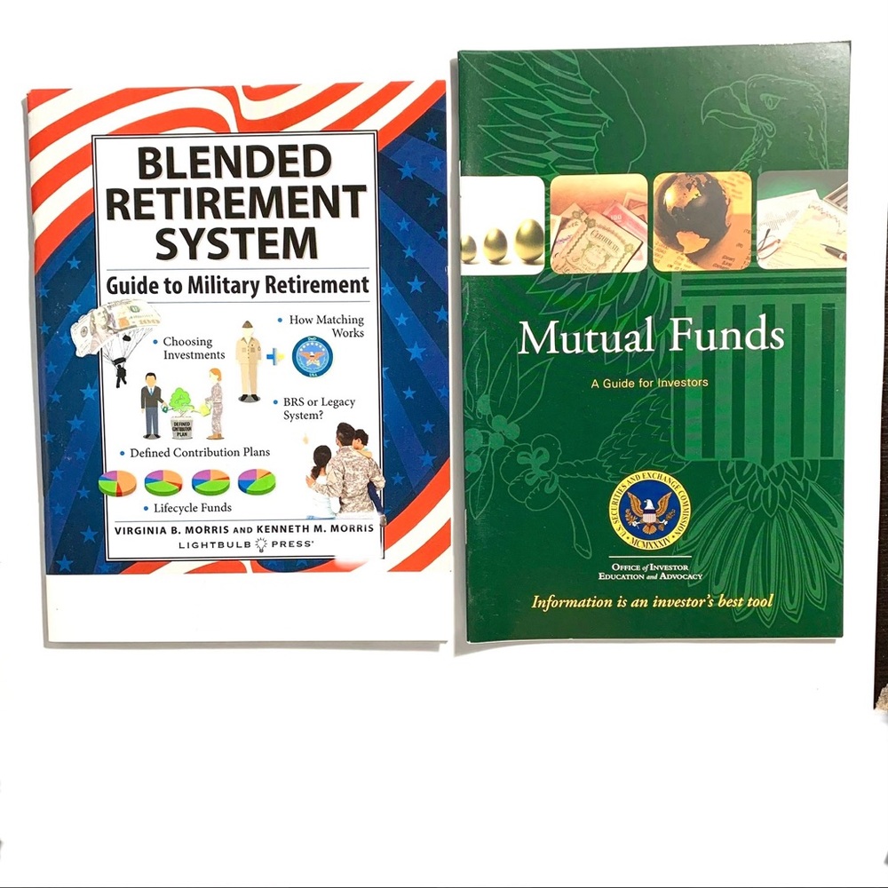 Set of 2 New Military Financial Guide Books for Mutual Funds TSP BRS